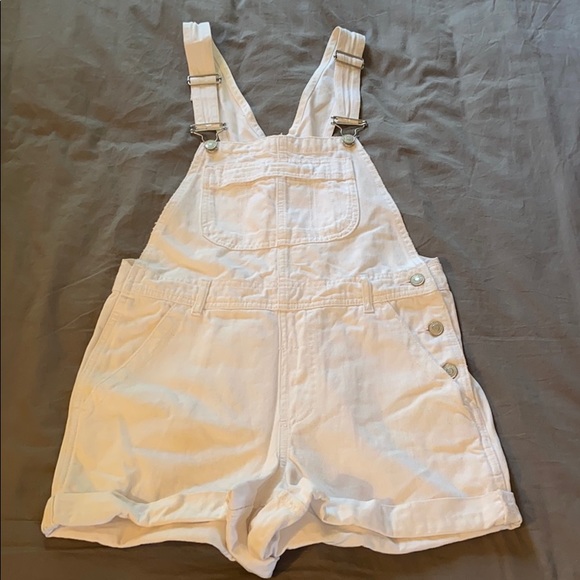 Topshop Pants - Topshop White Short Overalls